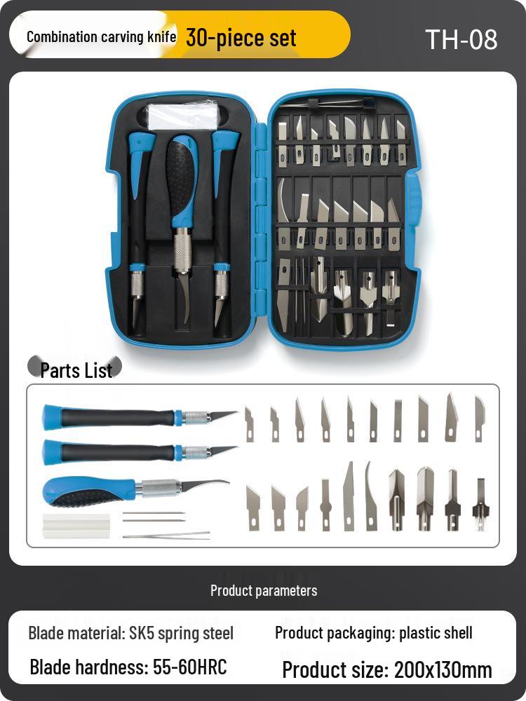 Handmade Carving Knife & Stamp Set for DIY Paper, Fruit, and Vegetable Engraving