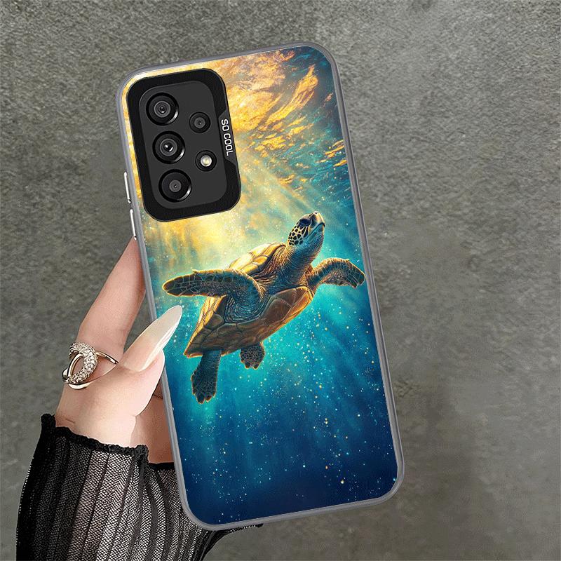 Summer Sea Turtle Cute Soft Phone Case for Samsung A17 A16 A15 A14 A13 A57 A56 A55 A54 A53 A37 A36 A35 A34 A33 A26 A25 A24 A23 A