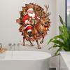 1Pc Santa Claus Wall Sticker Self-Adhesive Vinyl Decal Christmas Decoration Diy Living Room Bedroom Window Glass Cover Scratches