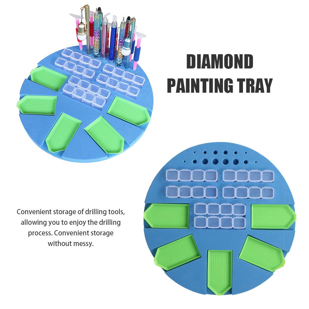 Diamond Painting Tools Storage Tray Sponge Foam Holder DIY Drill Pen Organizer Christmas Gift