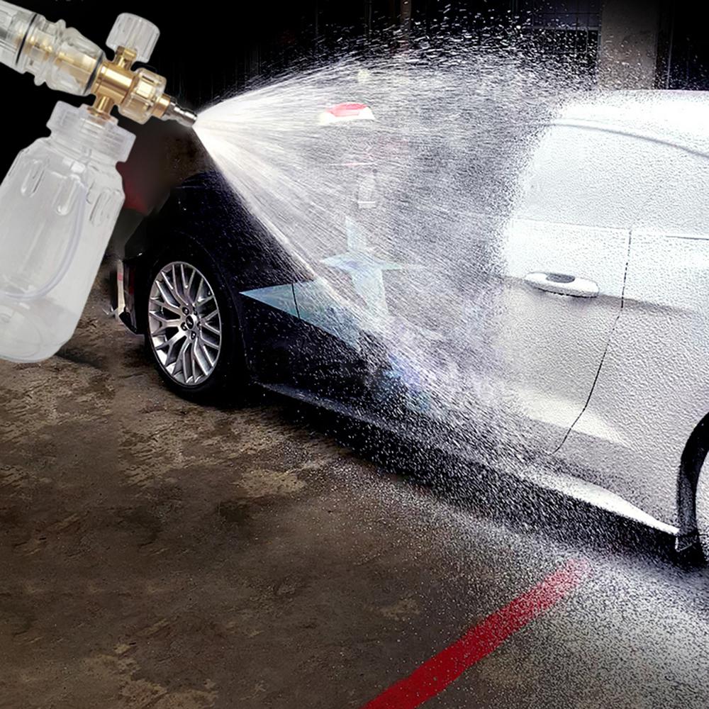 Foam Cannon for Pressure Washer, Car Foam Blaster Adjustable Snow Foam Lance with 14"" Quick