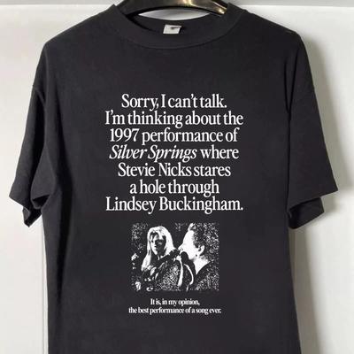 Retro Stevie Nicks Iconic Tees, Silver Springs Live Performance 1997 Shirt