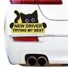 1 Set Self-Adhesive Car Sticker Reflective New Driver Sign Funny Car Decal  Beginner Drivers