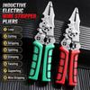 Inductive Wire Stripping Pliers Non-Slip Handle Industrial Grade Cutting Crimping Tool for Factory Electrical Assembly