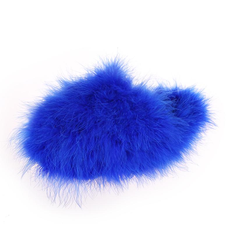 Fashion Women Luxury Fur Slippers 2025 New Lightweight Flat Half Slippers Outdoor Baotou Shoes Women Fashion Round Toe Fur Slides Woman