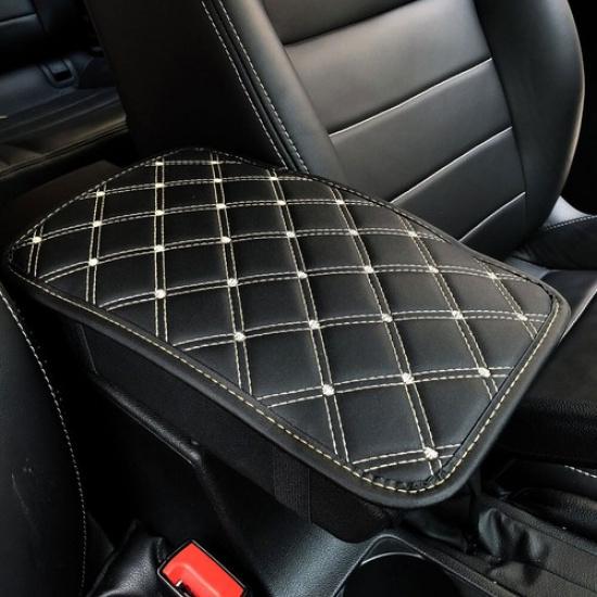 Car Armrest Pad Cover Center Console Box PU Leather Anti-dirty Cushion Mat-Parts