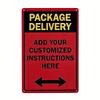 Custom Aluminum Road Warning Sign for Home Garage Yard Outdoor Decor