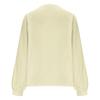 Women's Fashion Loose Lace-Up Openwork Blouse With Round Neck And Long Sleeves