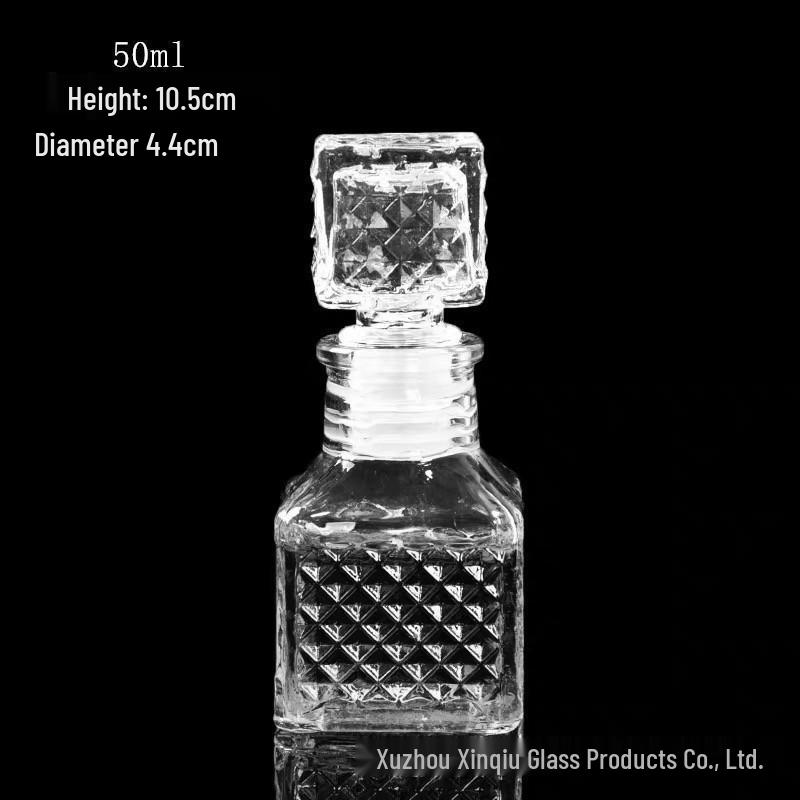 Creative Crystal Diamond Wine Decanter: 50ml-1000ml Transparent Red Wine Bottle