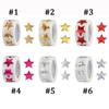 500pcs/roll Exquisite Laser Blank Five-pointed Star Stickers Handmade Decoration Holiday Birthday Party Sealing Label Sticker