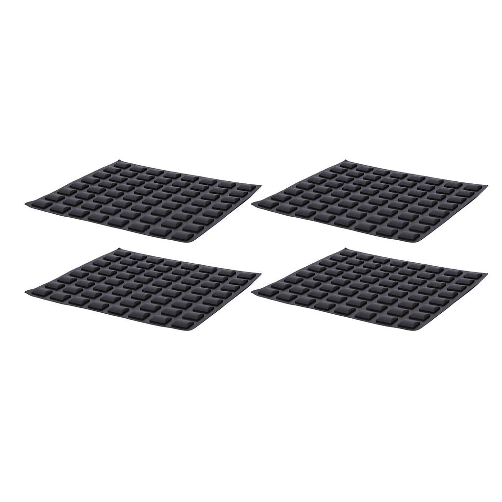 256pcs Quadrilateral Shape Tactile Sticker Set Silicone Braille Stickers Bump Dots for Visually Impaired 10mm Diameter