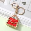 Schlüsselanhänger Anhänger Emaille Mini Handtasche Design Schlüsselanhänger mit Anti-Oxidation Hummerverschluss Dekorative Rucksäcke Zubehör