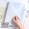 Gradient Multi-Layer Folder A4 Subject Classification Test Paper Folder Transparent L-Shaped Folder 6-Layer Classification File
