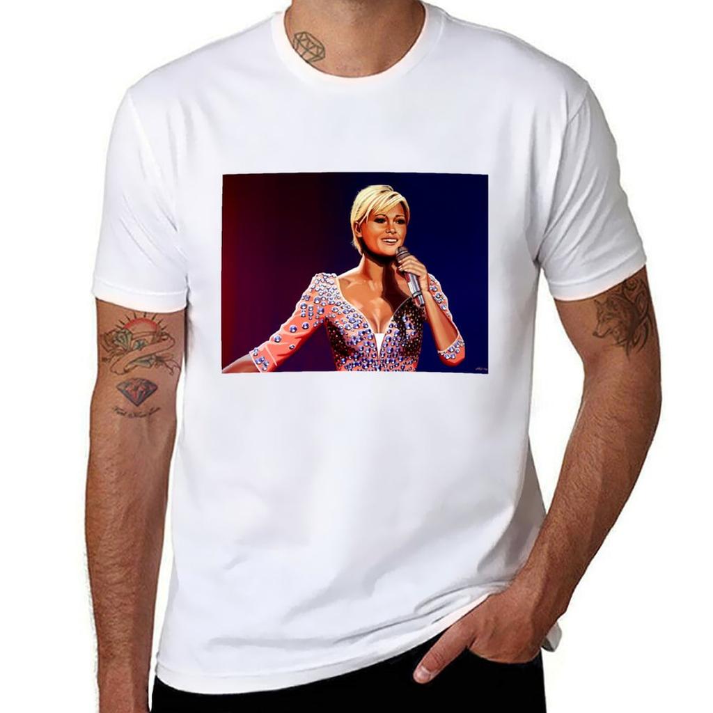 Helene Fischer Malerei T-Shirt Einfaches Grafikdesign T-Shirt