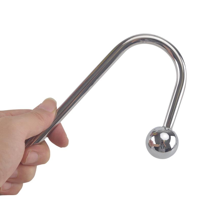 Metal Stainless Steel Electric Shock Anal Hook Sex Product Sex Toy Couple Fast Musical Instrument Adult Sex Product