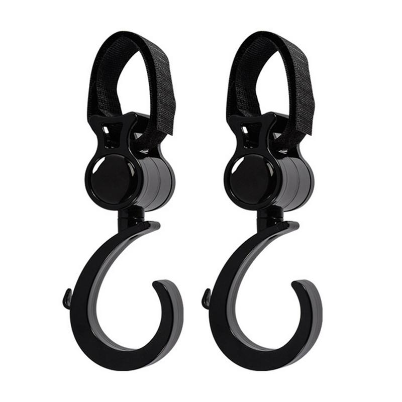 1/2/4PCS Pram Hook Baby Stroller Accessories Shopping Prop 360 Degree Rotating Hooks Stroller Hooks for Hanging Out Bicycle Hook