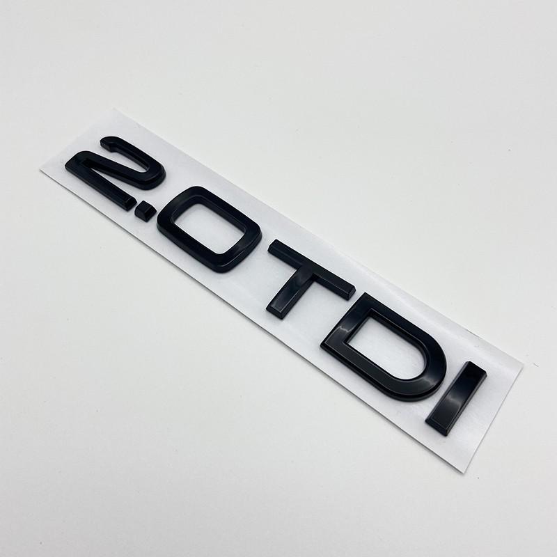 Auto 3D ABS 2.0 3.0 TDI Kofferraum Buchstaben Logo Hubraum Abzeichen Emblem Aufkleber Für A1 A3 A4 A5 A6 A7 A8 Q2 Q3 Q5 Q7
