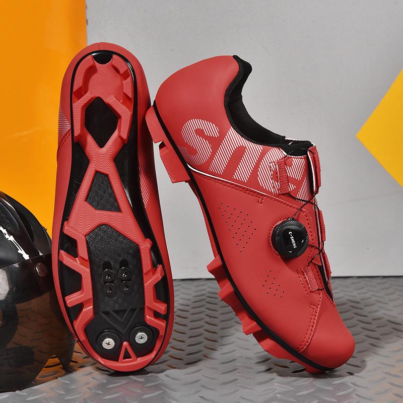 Stivali da Bicicletta Unisex per Esterno Mountain Bike Bici da Strada Stivali Moda Negozio di Ciclismo Scarpe Autobloccanti per Bici da Strada da Donna/Uomo Traspiranti
