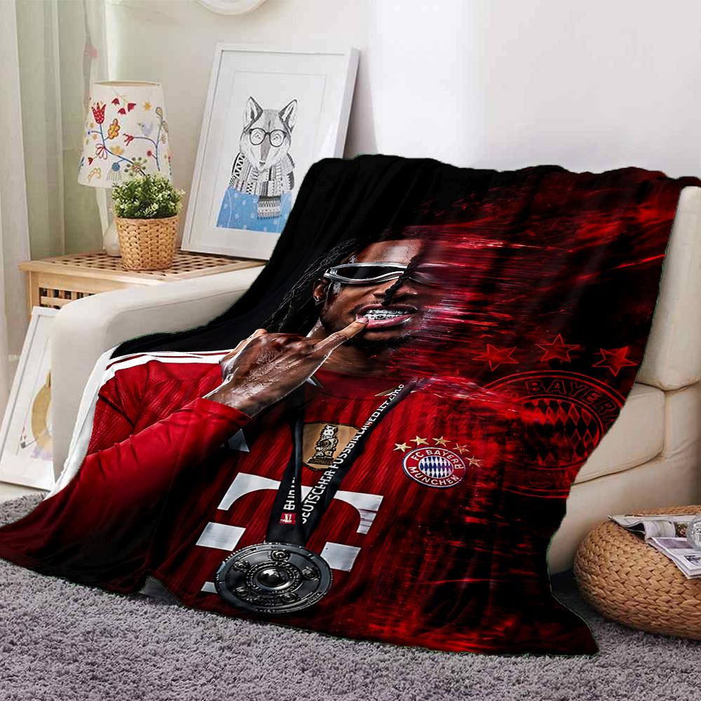 Michael Olise Player Season Blankets Flannel Printed Breathable Warm Throw Blanket for Home Office Bedspreads 0708a45
