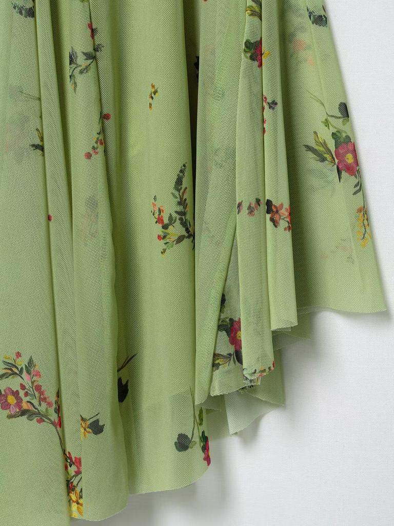 2025 Silk Screen Print Low-Cut Suspender Dress - European & American Summer Fashion