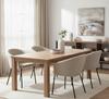 LUMO Upholstered Chair, Beige Fabric