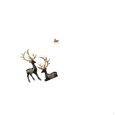 Elegant Reindeer And Horse Resin Sculpture Collection Unique Animal Figurines for Home Office Desk