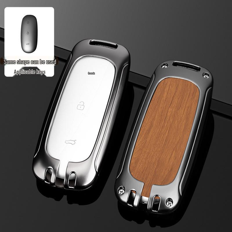 L9/L8/L7MAX Schlüsselhülle: Premium Metallschale, Ein-Schnallen-Schutz für Herren-Autoschlüssel