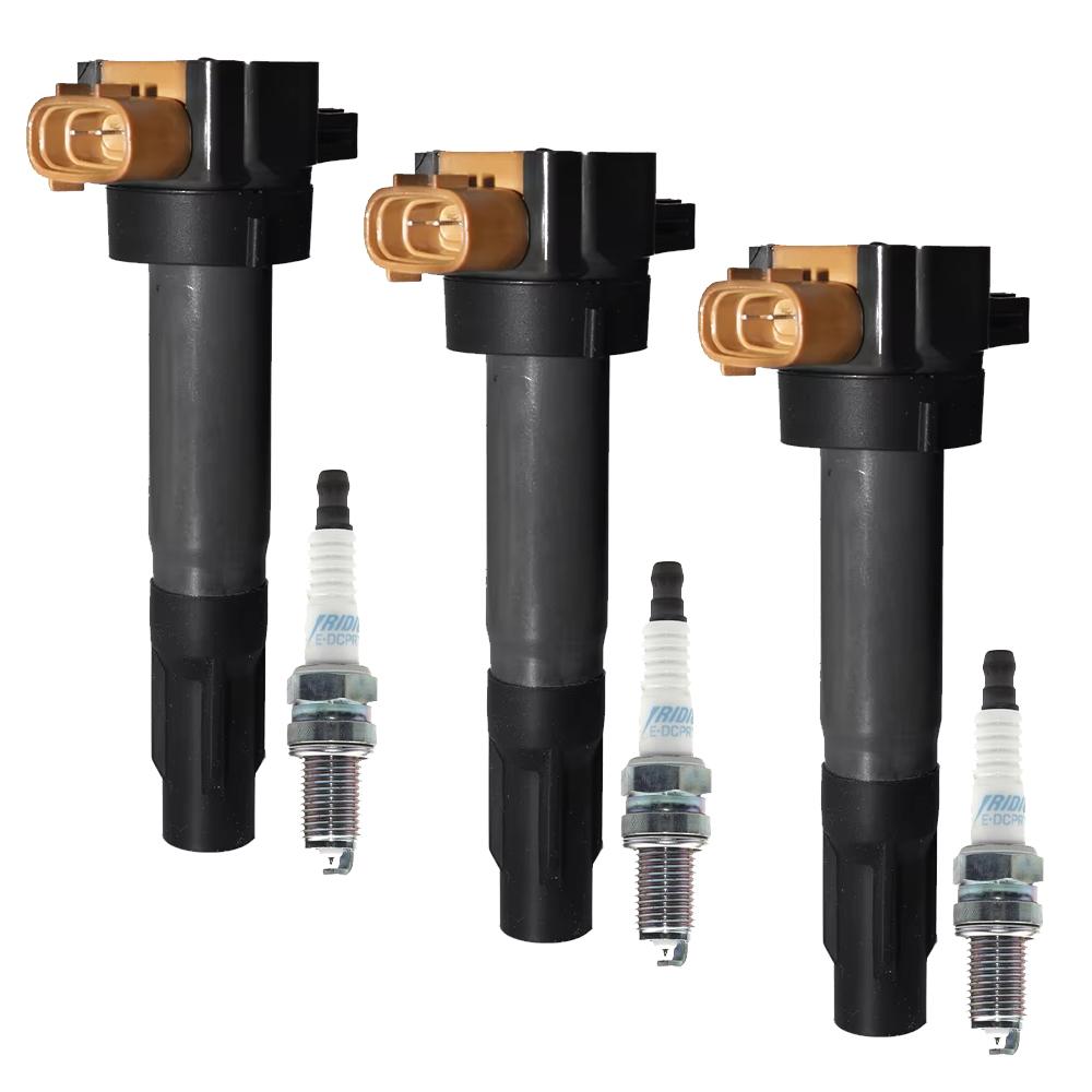 

3pcs For Suzuki Alto Celerio Ignition Coils & Spark Plug K10 800 1.0L Engine Car Accessories 3340068K20 33400-68K20 3340085K20 3pcs Set