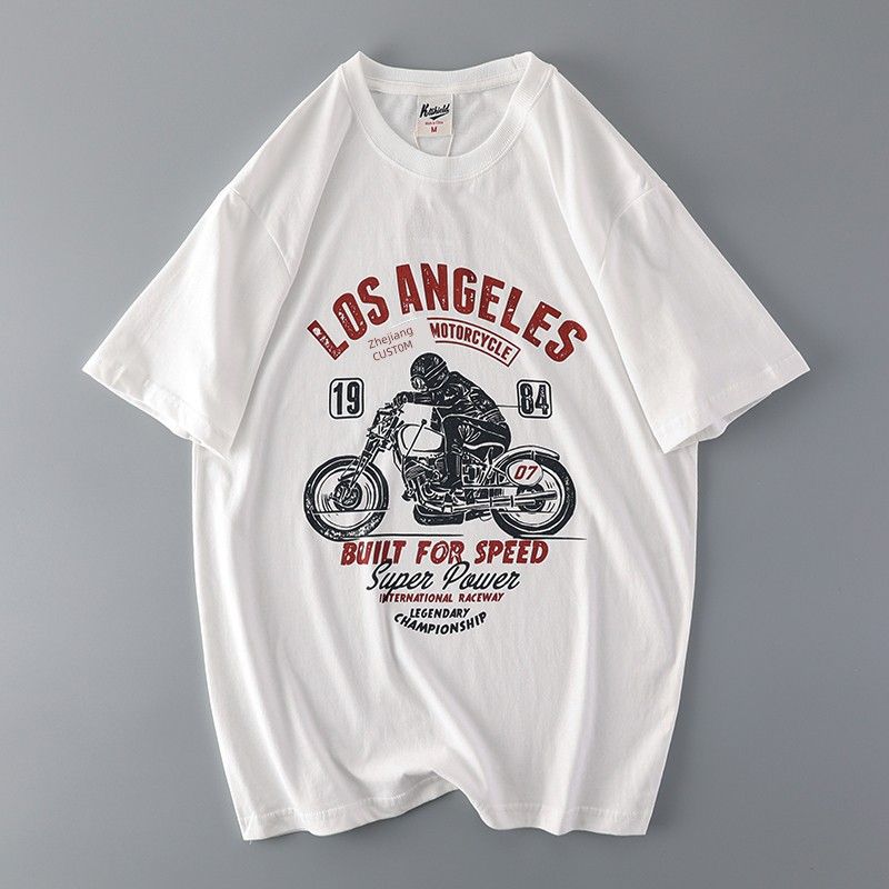 Trendy Retro Cotton Base Shirt Export Short Sleeve T-Shirt