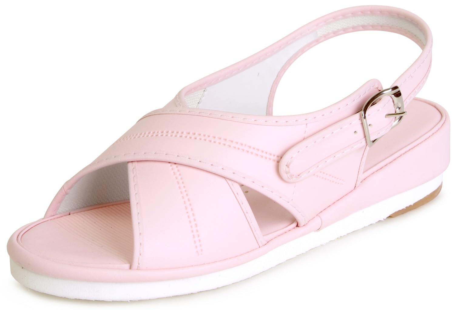 Wing Nurse WN7682 Women s Pink Large Nurse Sandals, Made in Japan, Comfortable to Wear