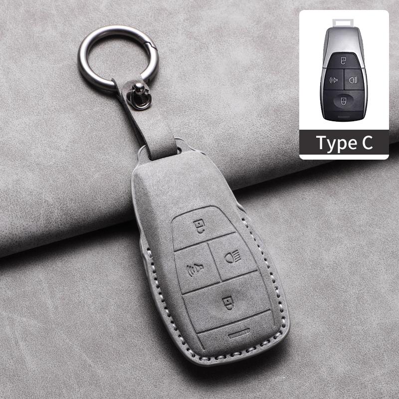 Car Key Protective Case For Beijing BAIC BJ30 BJ40 BJ80 BJ90 Baic U7 X7 PU Leather Car Key Case Cover Shell