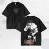 Vintage Washed Shirt Retro Mood Illustration Summer Men's and Women's Washed T-shirt Top