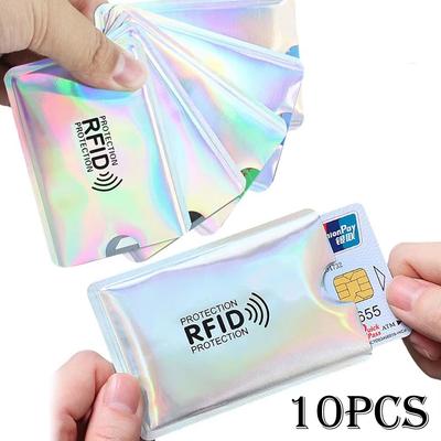 10 Stück Ultradünne Anti-RFID-Geldbörse Blockierung Leser Sperre Bankkartenhalter Diebstahlschutz Kreditkartenetui Schutz Neue RFID-Karte