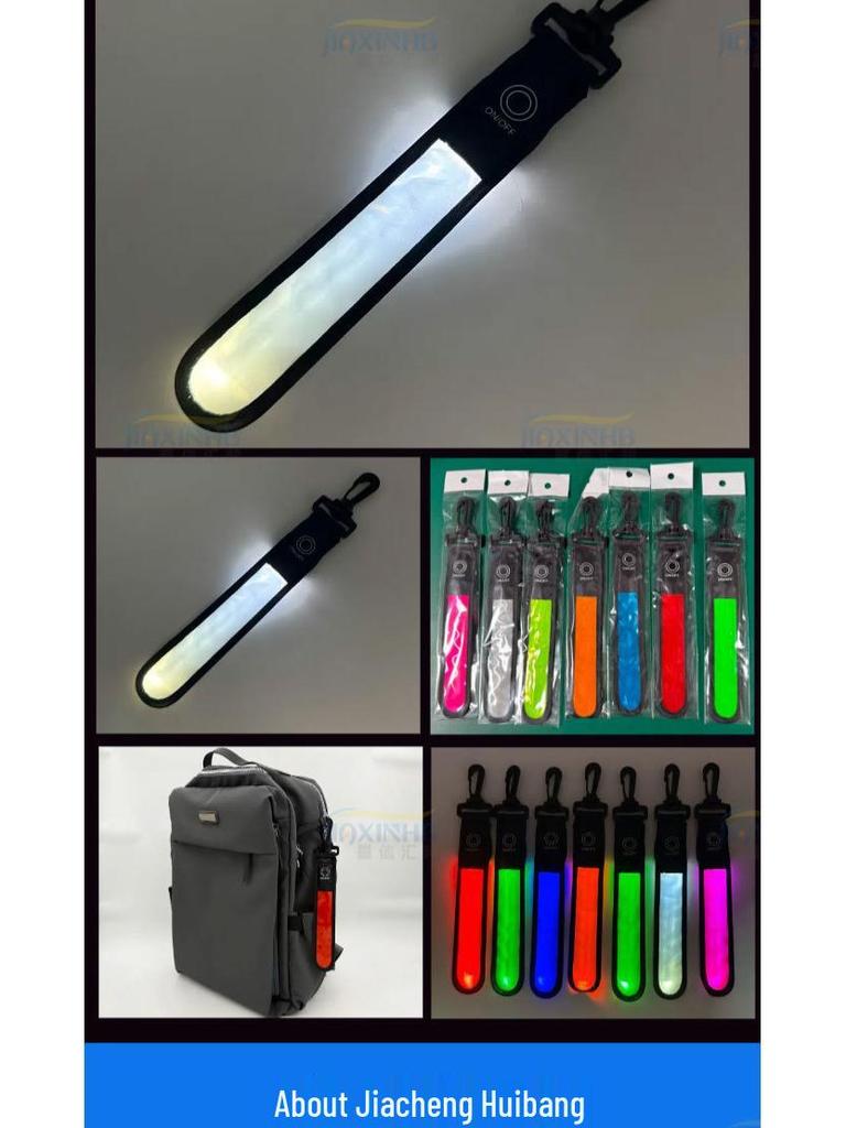LED Flashing Signal Light for Backpacks - Outdoor Reflective Warning Pendant
