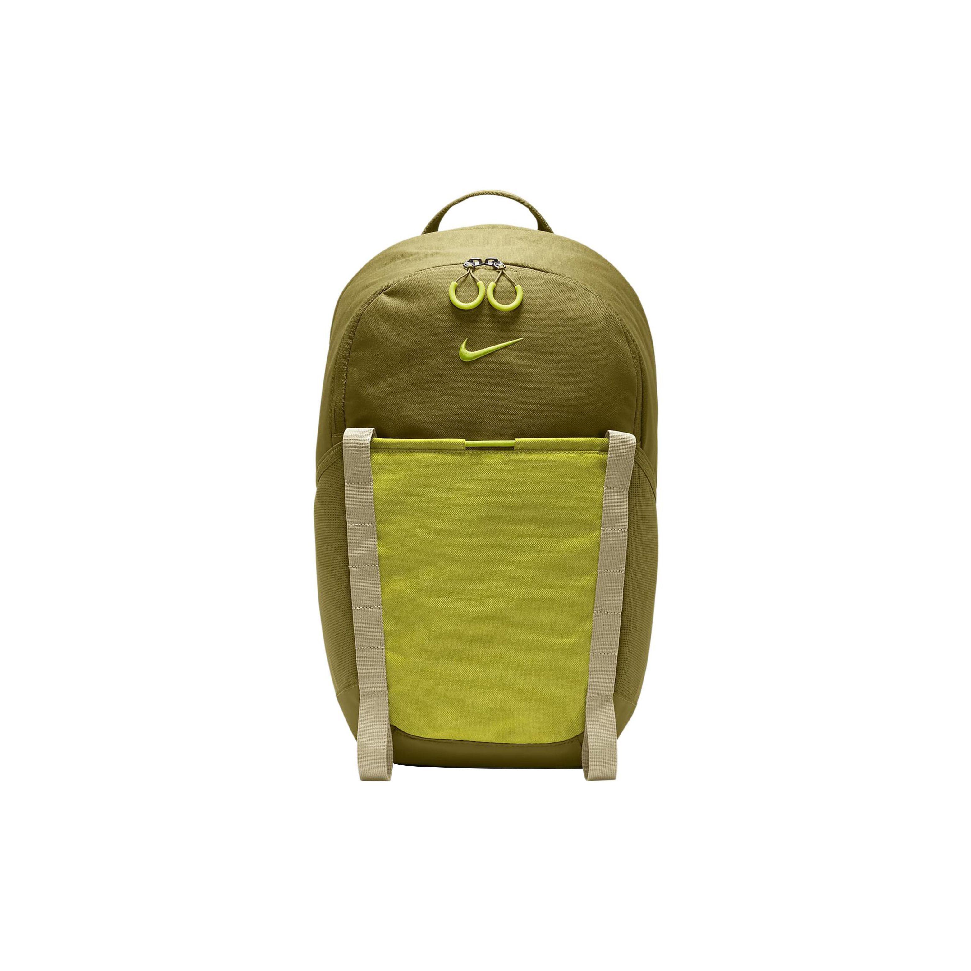 Nike Casual Sports Large Capacity Fabric Backpack Unisex Backpacks Olive-Green DJ9678-368 Olive Green