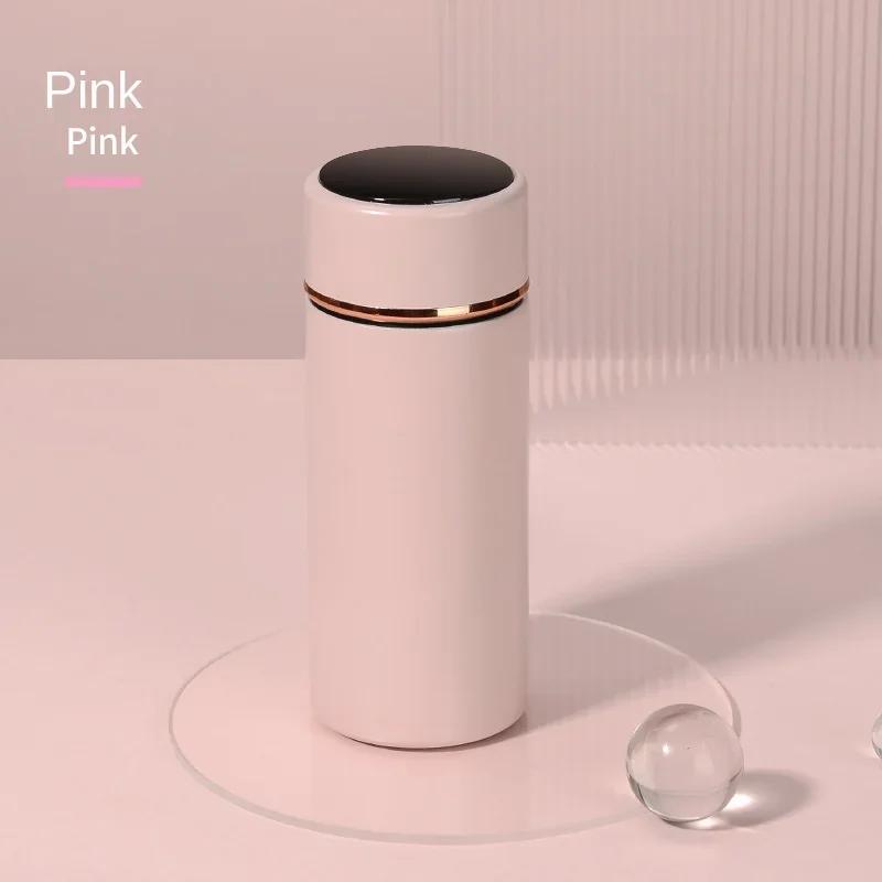 280ML Smart Thermos Water Bottle Intelligent Temperature Display Stainless Steel Vacuum Flasks Thermoses with Filter Tee Cup