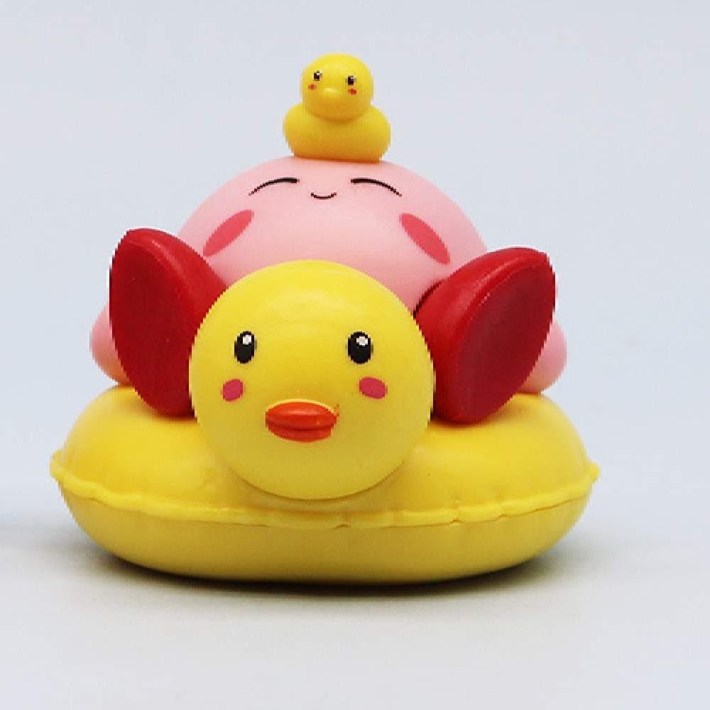 Cute Cartoon Beach Star Kirby Pvc Figure Cake Model Decoration Car Ornament 6cm