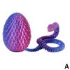 Toys 3D Printed Cool Snake Dragon Egg Multi-joint Novel Easter Hot-selling Gift Present Decompression Children's Desktop Decoration