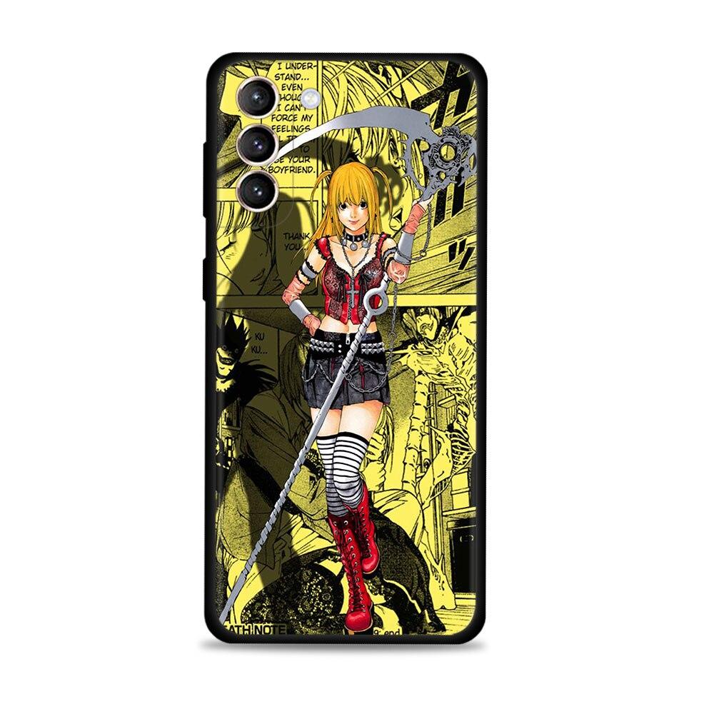 For Samsung S21 Case Galaxy S20 Fe S21 Ultra S20 S22 S10 S8 S9 Plus S22ultra Note 20ultra 10plus Cases Gods of DeathNote Coque