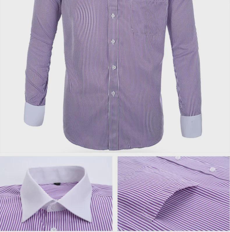 Men's Casual Spring/Summer Shirt with French Cufflinks, Large Size