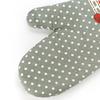 1Pc Dots Grids Print Oven Mitt Heat Resistant Protector Kitchen Holder Glove