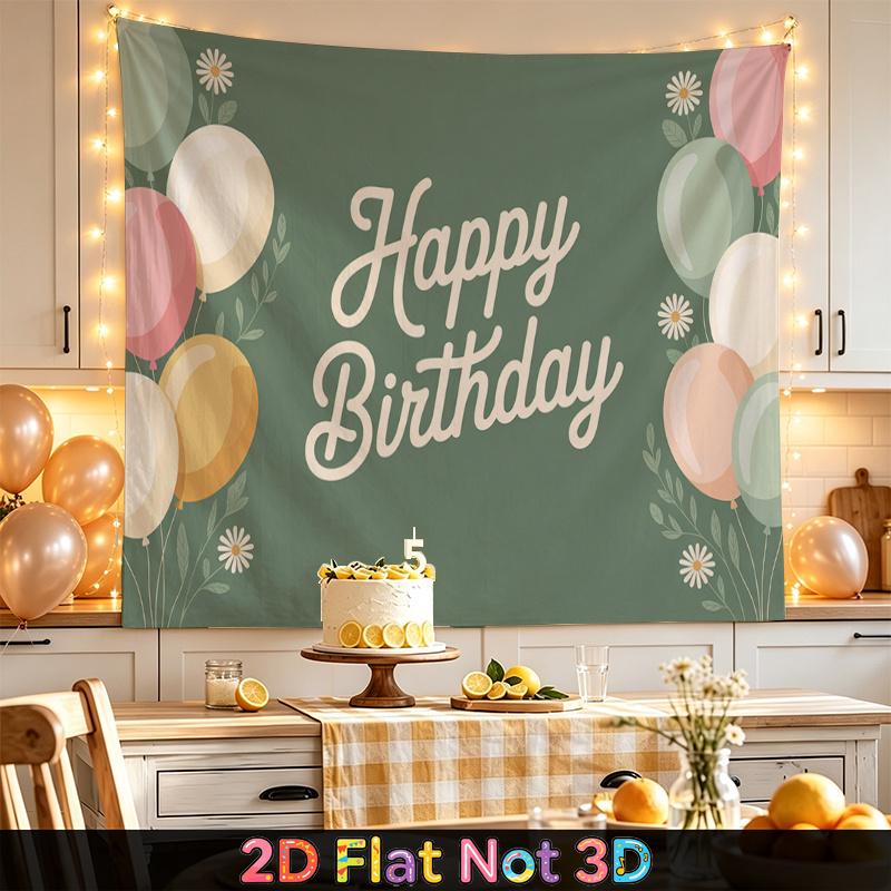 Party Backdrop Happy Birthday Birthday Balloon Photo Booth Background Front Door Decor