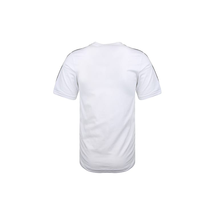 adidas T Shirts Men's White Crew Neck Moderate Straight Fit DU0441