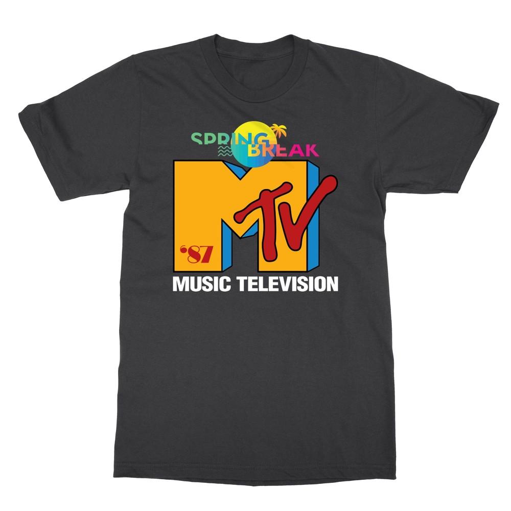 Классический логотип MTV Весенние каникулы 87  Мужская футболка Унисекс футболка L