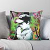 Banksy Vergib uns unsere Übertretung Quadratische Kissenhülle Polyester Leinen Samt Kreativer Reißverschluss Dekoration Sofasitz Kissenbezug