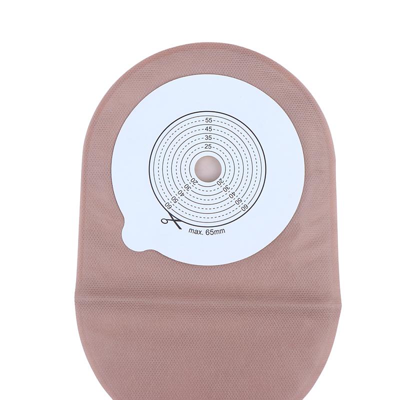 Odor Resistant Colostomy Bag 1Pcs 65mm Hole Drainable High Absorbency Disposable Ostomy Pouch for Travel