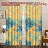 2D FLAT PRINTING 2pcs Curtains (Without Rod) Colorful Swirling Clouds Modern Modern Curtains Machine Washable Fabric Curtains