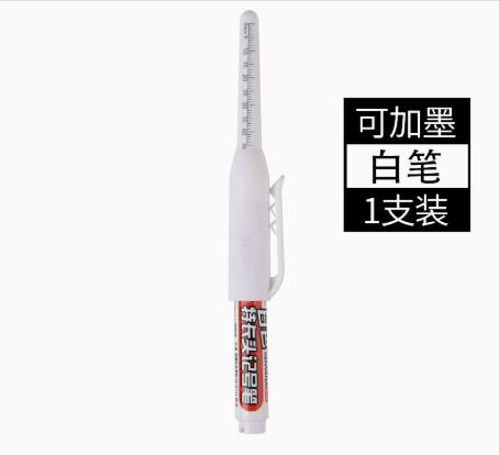 

45mm Long Tip Refillable Oil-Based Marker Pen with Clip Suitable for Various Surfaces Durable Design for Industrial and Household Use One Size