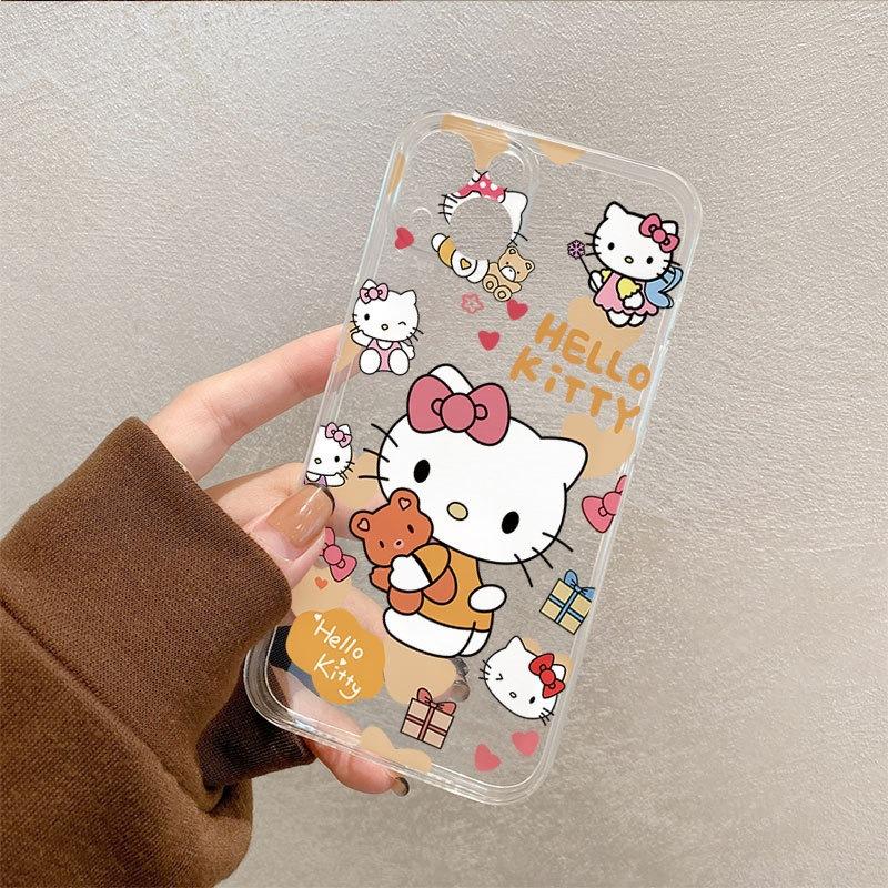 HelloKitty transparent and simple Apple 16ProMax unique good-looking iPhone15 Pro girl feeling super hot