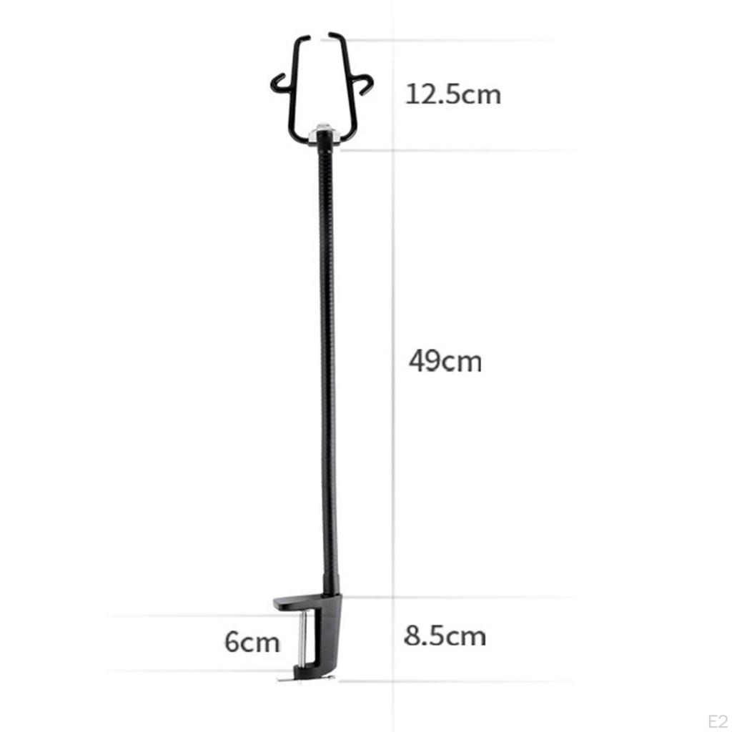 Hands Blow Dryer Holder, Stainless Steel Hair Stand Clamp Mount for Countertop, Adjustable